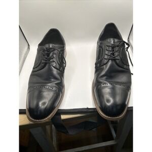 Stacy Adams Dickinson 25066-001 Men's Black Cap Toe Oxford Dress Shoes Size 9.5M
